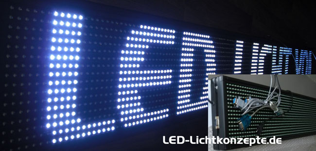 LED Laufschrift weiss von LED-Tubes.de Dsseldorf