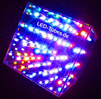 LED RGB Cube Wrfel 3D 64 Pixel